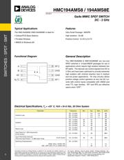HMC194AMS8ETR 数据规格书 1
