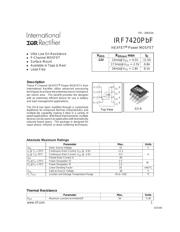 IRF7420 数据规格书 1