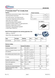 IDD10SG60C 数据规格书 1