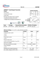 BSP295 Datenblatt PDF