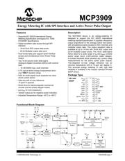 MCP3909T-E/SS 数据规格书 1