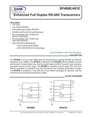 SP491EEN-L/TR 数据规格书 1