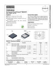 FDMS8018 datasheet.datasheet_page 1