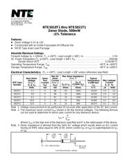 NTE5010T1 数据规格书 1