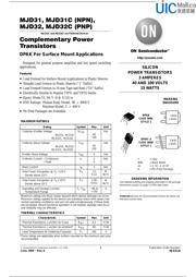 MJD31C 数据规格书 2