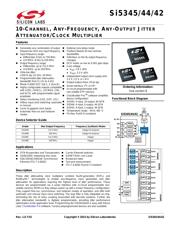 SI5345B-B-GM Datenblatt PDF