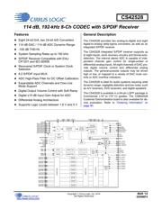 CS42518-CQZR 数据规格书 1