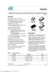 TDA7801H 数据规格书 1