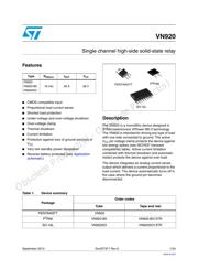 VN920 datasheet.datasheet_page 1