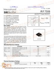 IRF7506 数据规格书 1