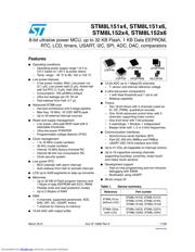 STM8L151K6 数据规格书 1