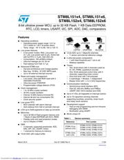 STM8L152K4 数据规格书 1