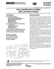 VCA2611 datasheet.datasheet_page 1