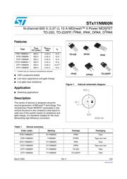 STB11NM60N datasheet.datasheet_page 1