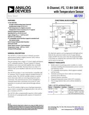 AD7291BCPZ-RL7 Datenblatt PDF