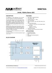 WM8782ASEDS/RV datasheet.datasheet_page 1