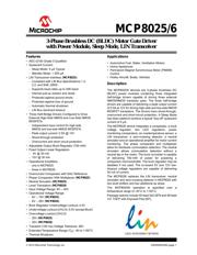 MCP8025T-115E/PT Datenblatt PDF