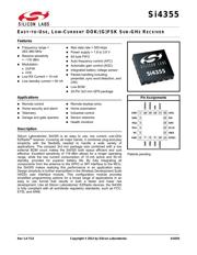 SI4355-B1A-FMR 数据规格书 1