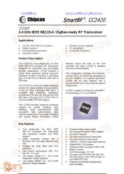 CC2420 datasheet.datasheet_page 1