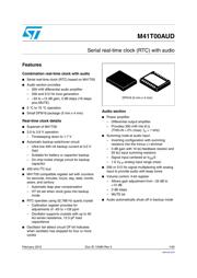 M41T00 Datenblatt PDF