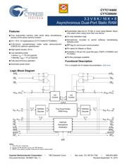 CY7C144AV-25AXC datasheet.datasheet_page 1