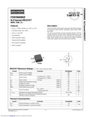 FDD5N60NZ 数据规格书 1