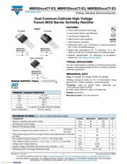 MBR20100CT-E3/4W Datenblatt PDF