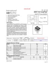 IRF7413 Datenblatt PDF