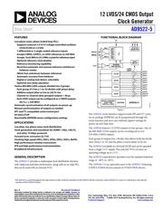 AD9522-5BCPZ-REEL7 数据规格书 1