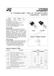 STP5NB60 数据规格书 1