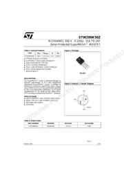 STW29NK50Z datasheet.datasheet_page 1