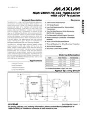 MAX3157CPI 数据规格书 1