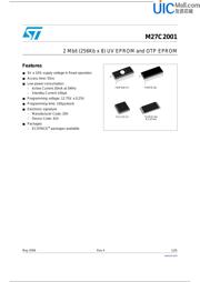 M27C2001-10F1 Datenblatt PDF