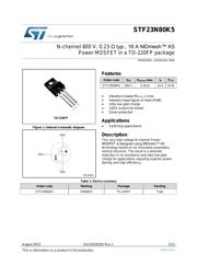 STF23N80K5 数据规格书 1