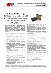FT2232HL Datenblatt PDF