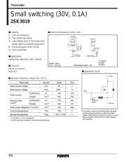 2SK3019 Datenblatt PDF