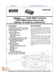 PCM1716 datasheet.datasheet_page 1