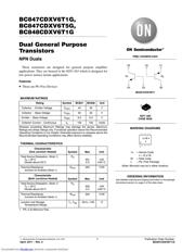 BC847CDXV6T5 数据规格书 1