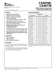 CD4070BNSR 数据规格书 1