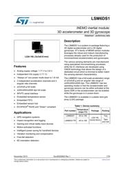 LSM6DS1 数据规格书 1