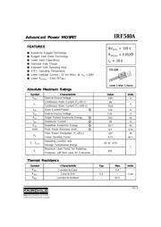 IRF540A datasheet.datasheet_page 1