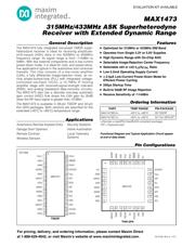MAX1473EUI+T Datenblatt PDF