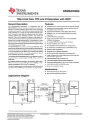 DS90UH926QSQ/NOPB datasheet.datasheet_page 1