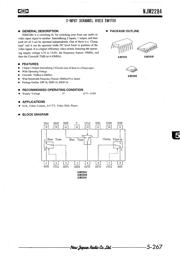 NJM2284 datasheet.datasheet_page 1