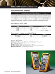 FLUKE 1587/I400 数据规格书 4