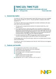 74HCT123D,653 Datenblatt PDF