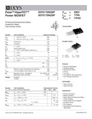 IXFX170N20P 数据规格书 1