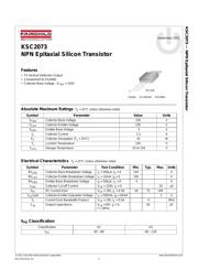 KSC2073TU Datenblatt PDF