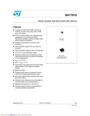 M41T81SMY6F Datenblatt PDF