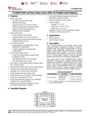 TLV320AIC3106 Datenblatt PDF